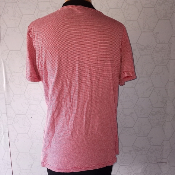 H&M red and white striped scoop neck short sleeve t-shirt - Picture 6 of 10